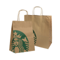 Take Away Packaging Craft Paper Bag With Handles